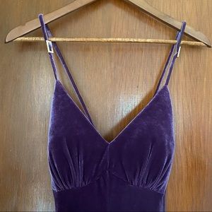 Vintage velvet dress purple size 6
